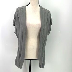 UEC Banana Republic gray short sleeve open front cardigan cotton/rayon medium